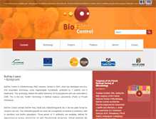 Tablet Screenshot of biofilmcontrol.com